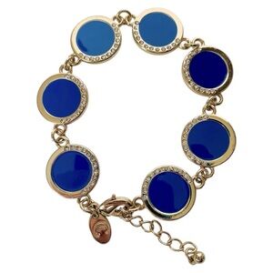 Gold and Blue Bracelet